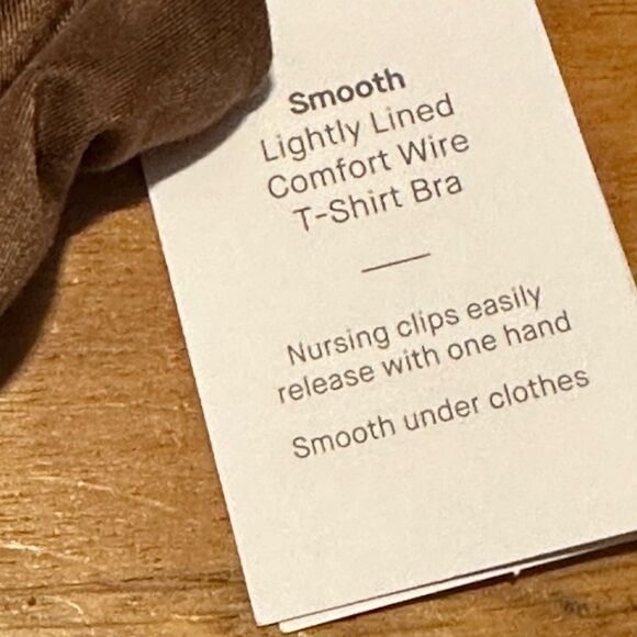 Auden 34D 3PK brown push up padded nursing bra maternity - Picture 4 of 5